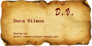 Dora Vilmos névjegykártya