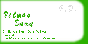 vilmos dora business card